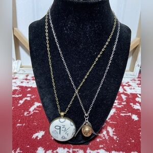 Harry Potter Themed Necklace Bundle of 2 Necklaces